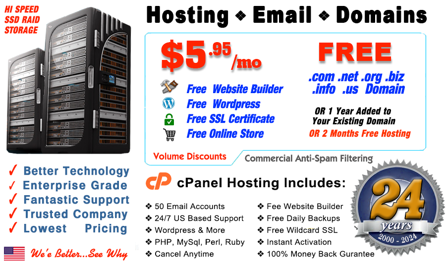 best web hosting lowest cost hosting  free domain website builder